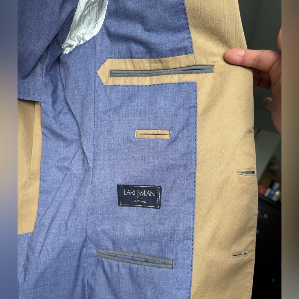 J.Crew Ludlow Slim-fit suit jacket in Italian cotton chino Size 36S - Picture 10 of 16